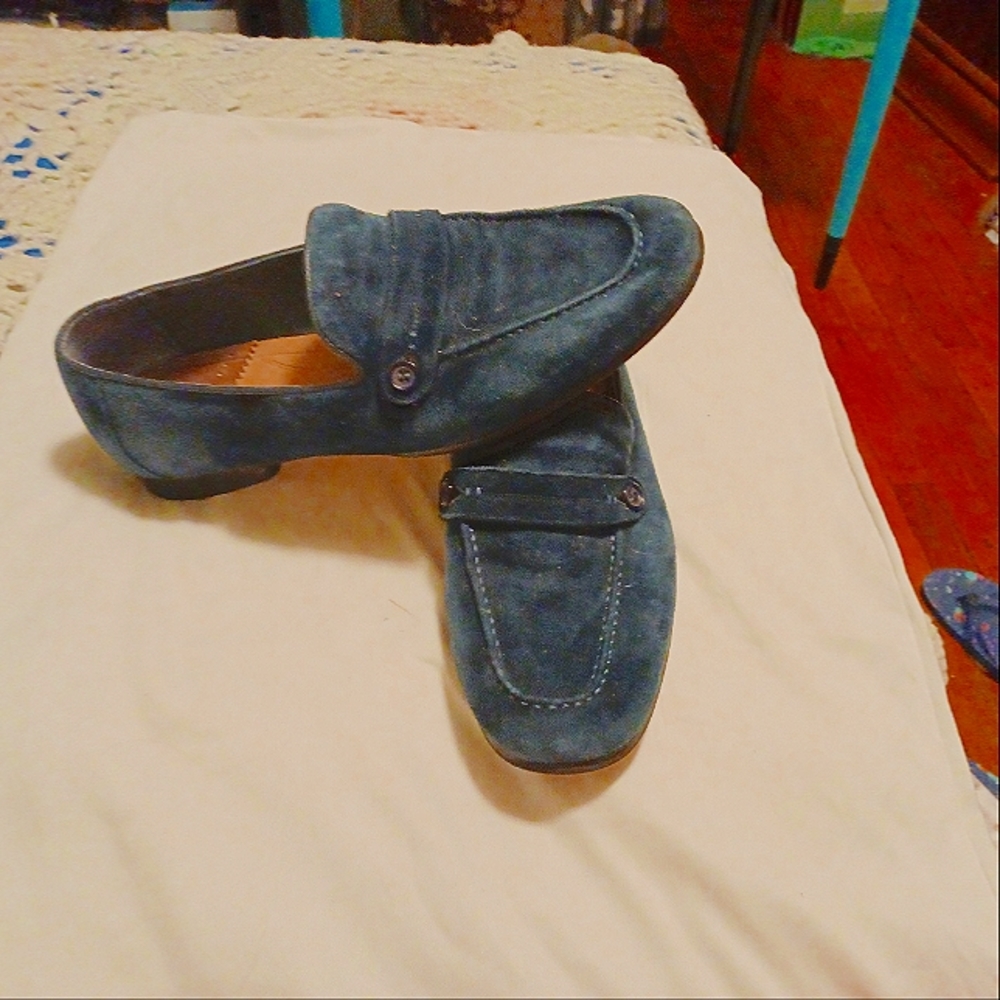 Designer Men's  Robert Graham Luxury Suede "Rolo" Loafers sz.9.5
